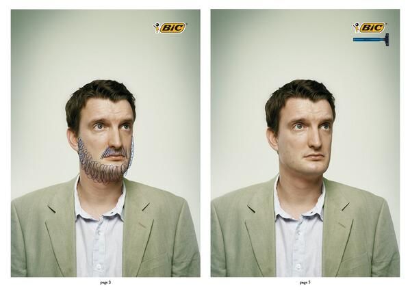 Bic – Pen and Shaving Blade ads
